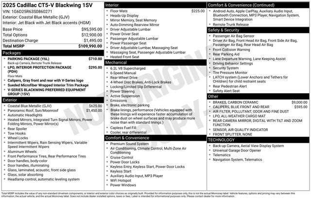 2025 Cadillac CT5 V-Series