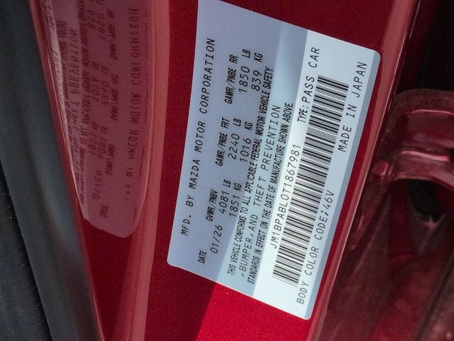 2026 Mazda Mazda3 Sedan 2.5 S Select Sport