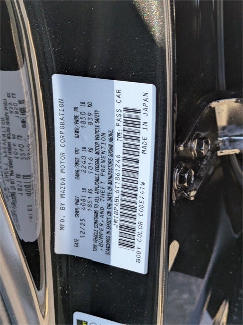 2026 Mazda Mazda3 Sedan 2.5 S Select Sport