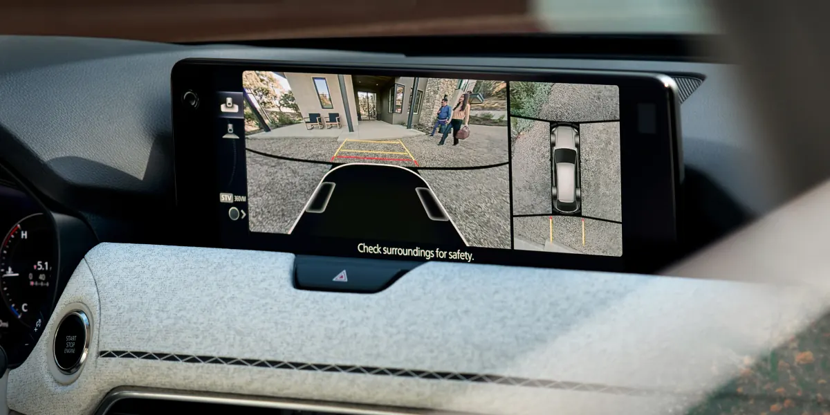 2027 Mazda CX-90 360° View Monitor on the center display | Brown & Wood Mazda in Greenville NC
